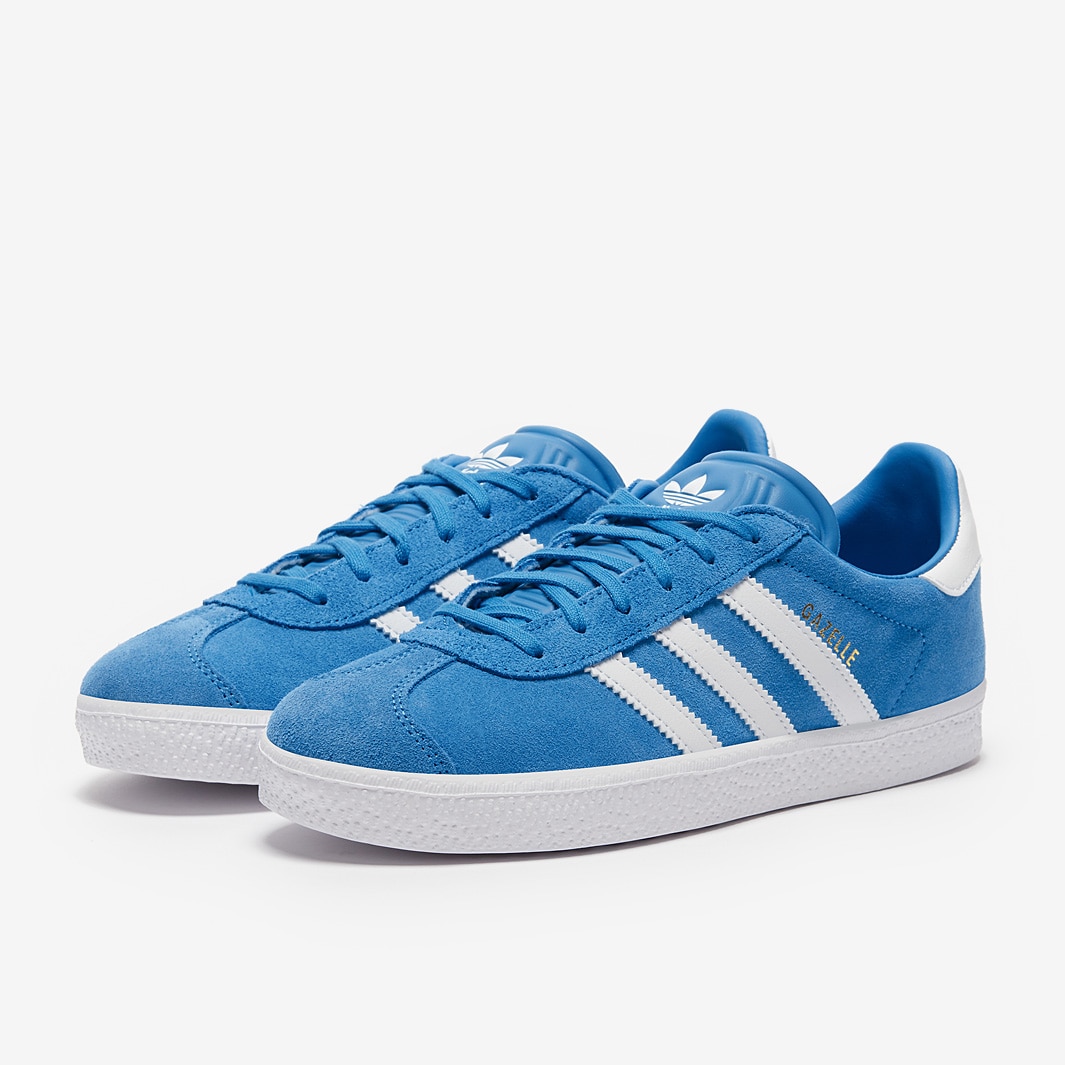 adidas Originals Older Kids Gazelle (GS) - Bright Blue/Ftw White/Gold ...