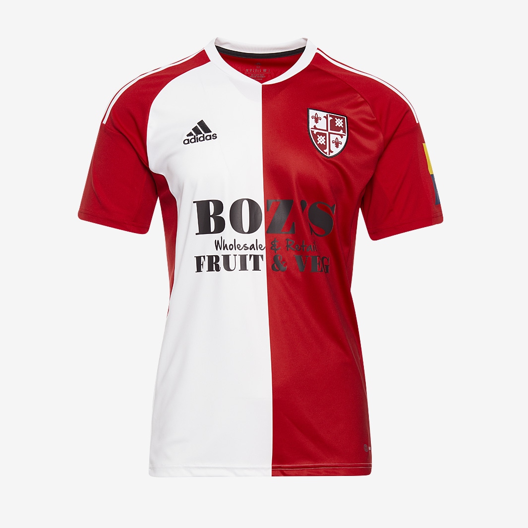 adidas Woking FC 23/24 Replica Home Shirt Junior Red/White Partner