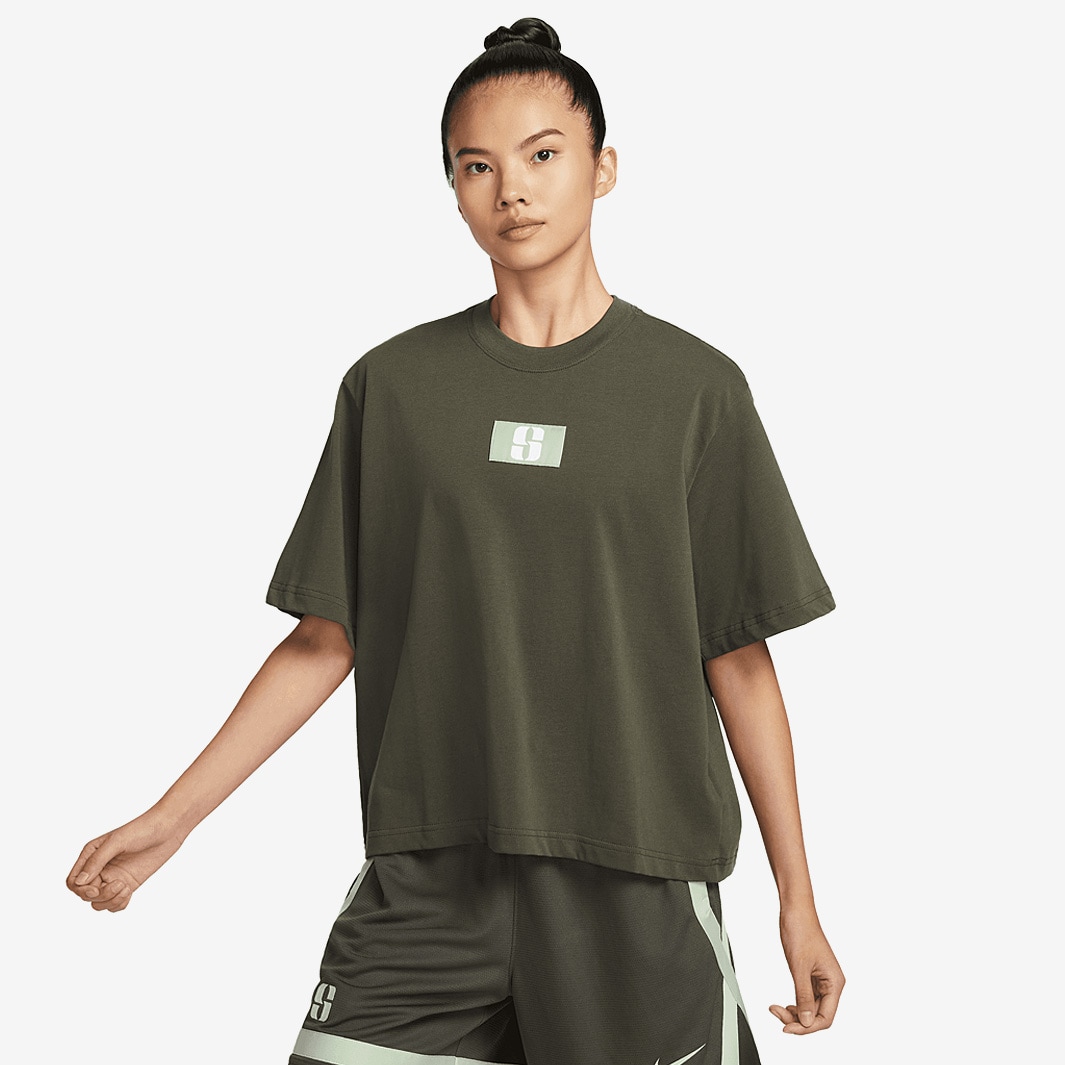Nike Sabrina Boxy Tee - Cargo Khaki - Mens Clothing | Pro:Direct Basketball