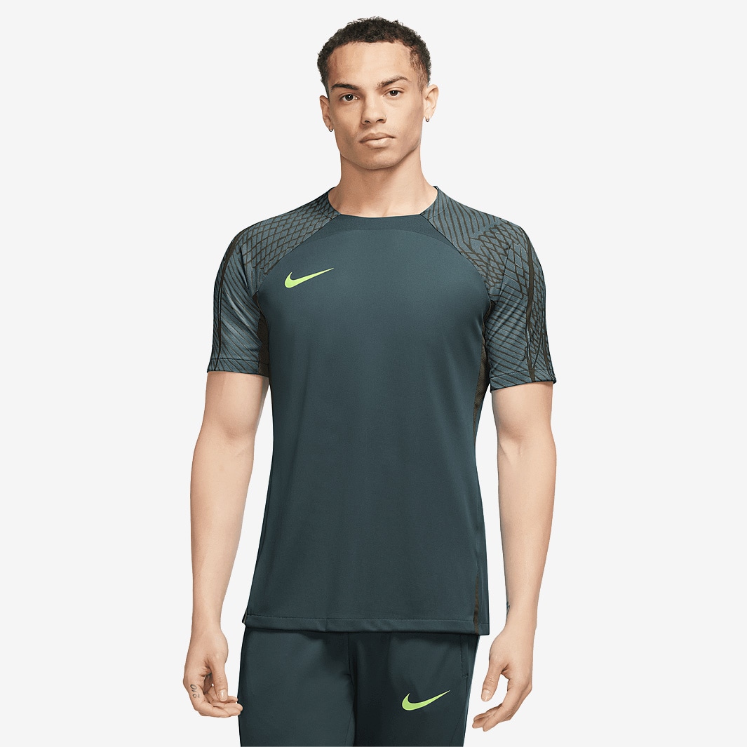 Nike Dri-Fit Strike SS Shirt-Deep Jungle/Sequoia/Lime Blast - Mens ...