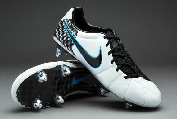 Botas de Nike- Nike 90 Elite SG -Blanco-Negro-Azul-414802-105 | Pro:Direct Soccer