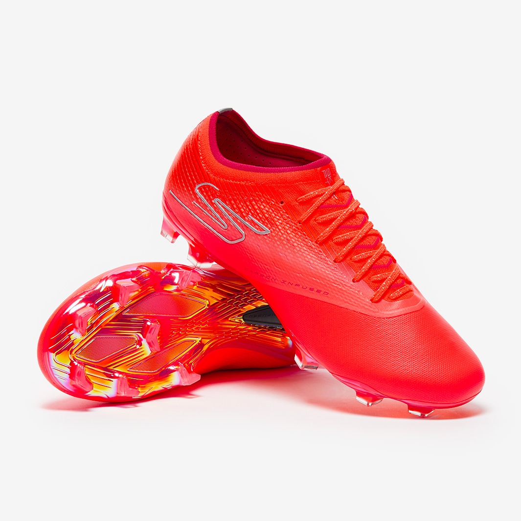 Skechers Razor FG - Coral/Silver - Mens Boots | Pro:Direct Soccer