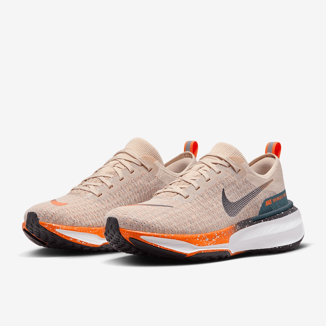 Nike ZoomX Invincible Run Flyknit 3 - Oatmeal/Black-Safety Orange-Total ...