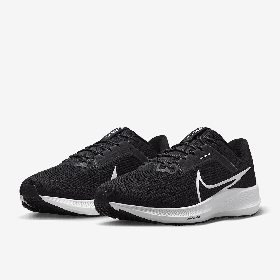 Nike Air Zoom Pegasus 40 Wide - Black/White-Iron Grey - Mens Shoes ...