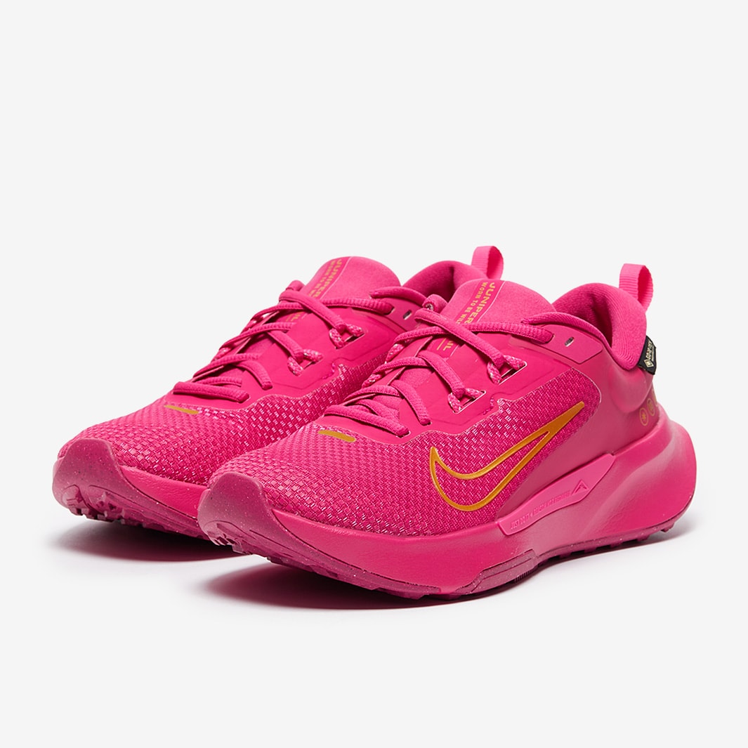 Nike Womens Juniper Trail 2 GORE-TEX - Fierce Pink/Metallic Gold ...