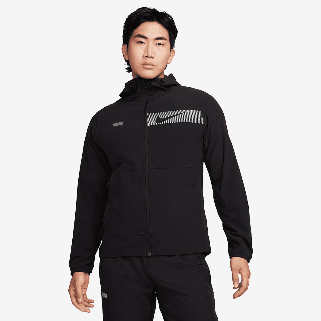 Nike Unlimited Flash Repel Hooded Versatile Jacket - Black/Reflective ...
