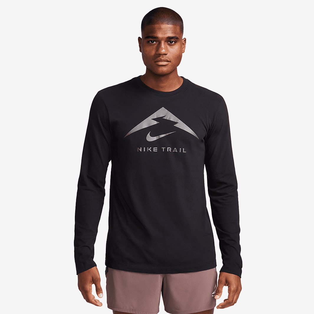 Nike Dri-FIT Trail T-Shirt - Black - Mens Clothing | Pro:Direct Running