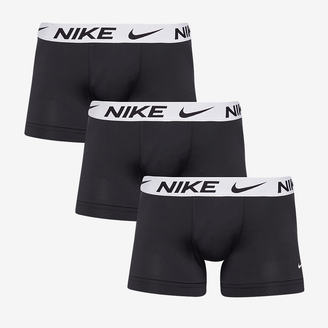 Nike Dri-Fit Essential Micro Trunk 3pk - Black/White - Mens Clothing ...