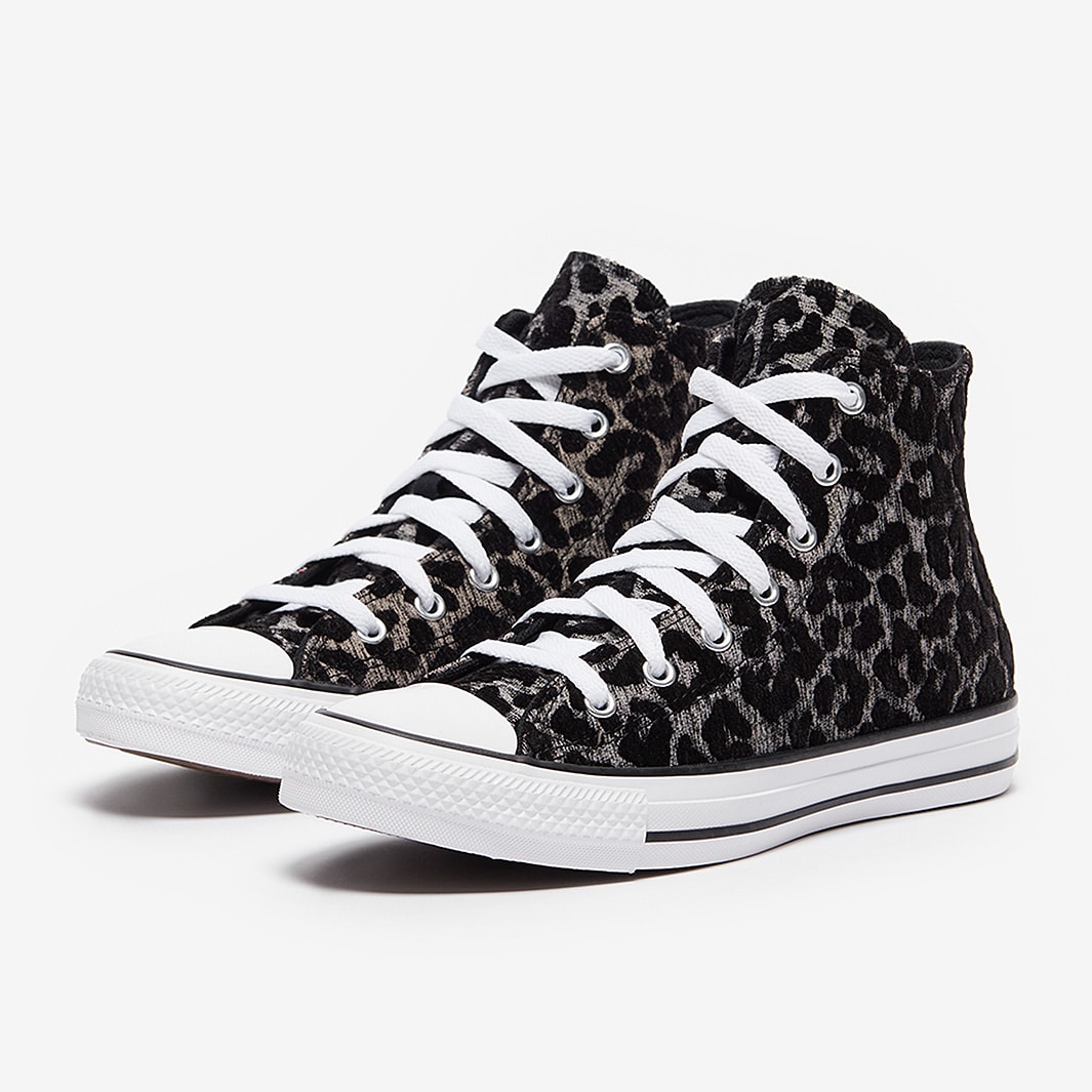 Black and sale white leopard converse