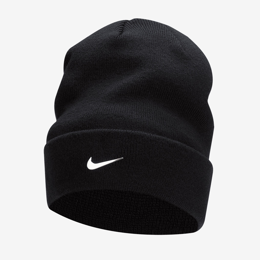 Nike Sportswear Cuff Metal Swoosh Beanie - Black/Metallic Silver ...