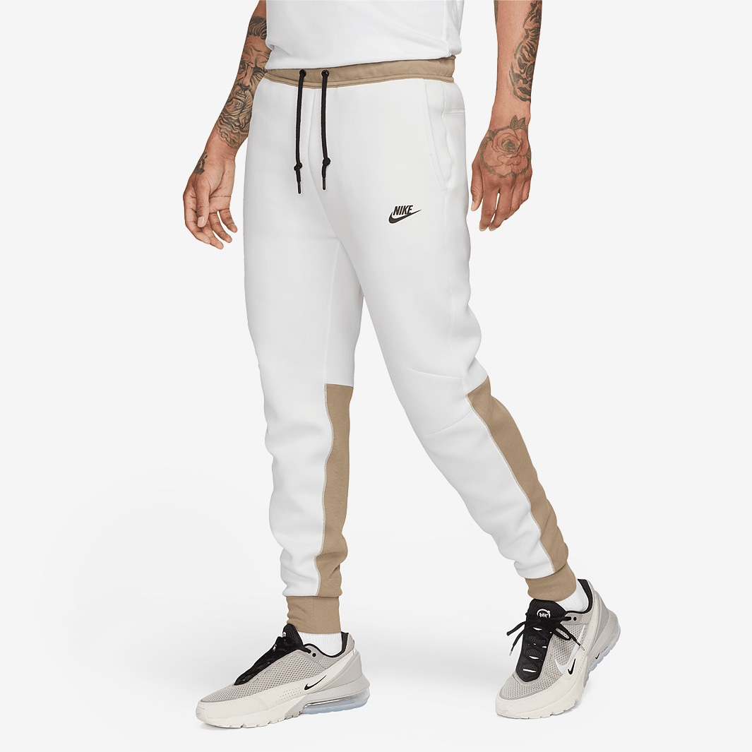 Nike Sportswear Tech Fleece Joggers - Summit White/Khaki/Black ...