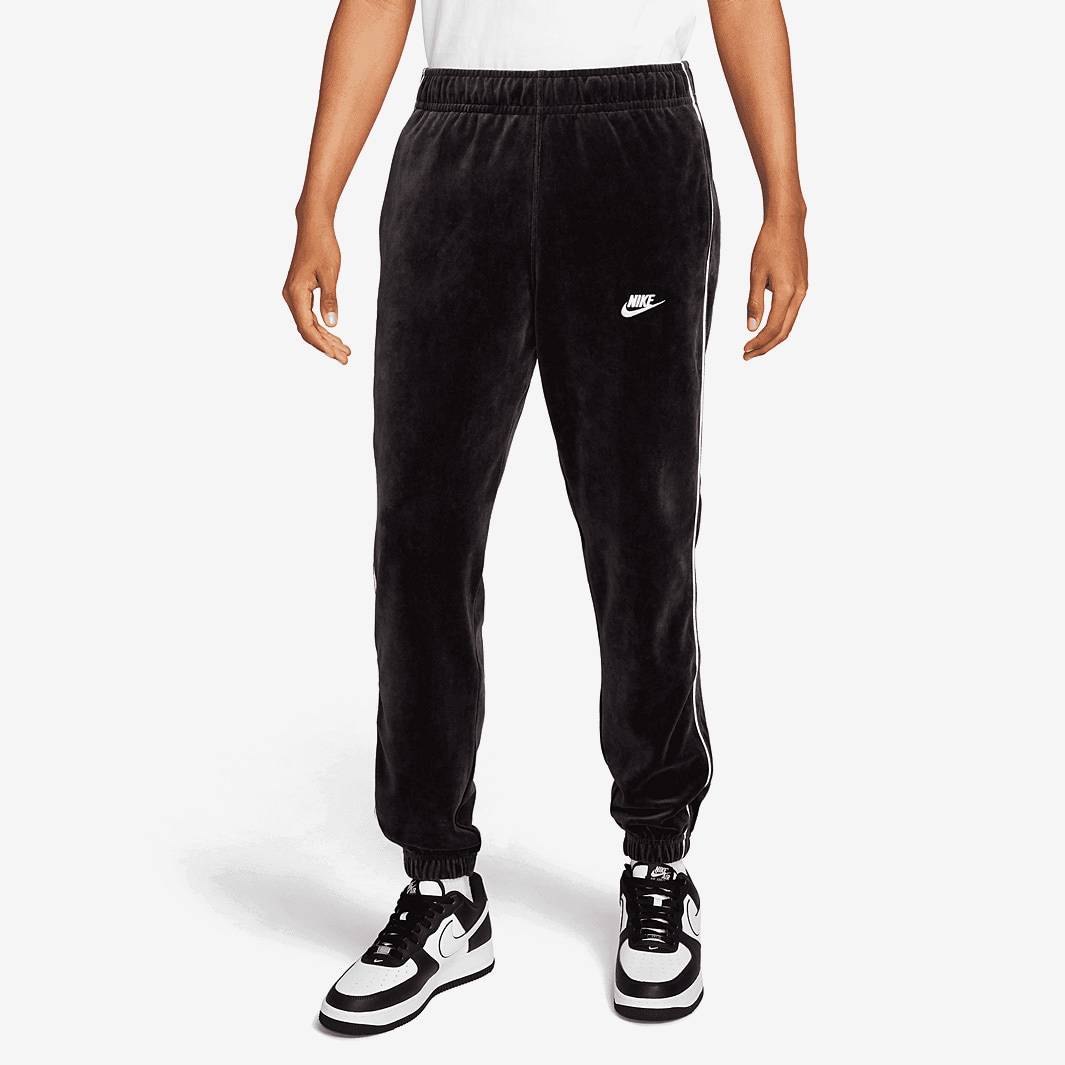 Nike Sportswear Club Velour Pants - Black/White - Bottoms - Mens ...