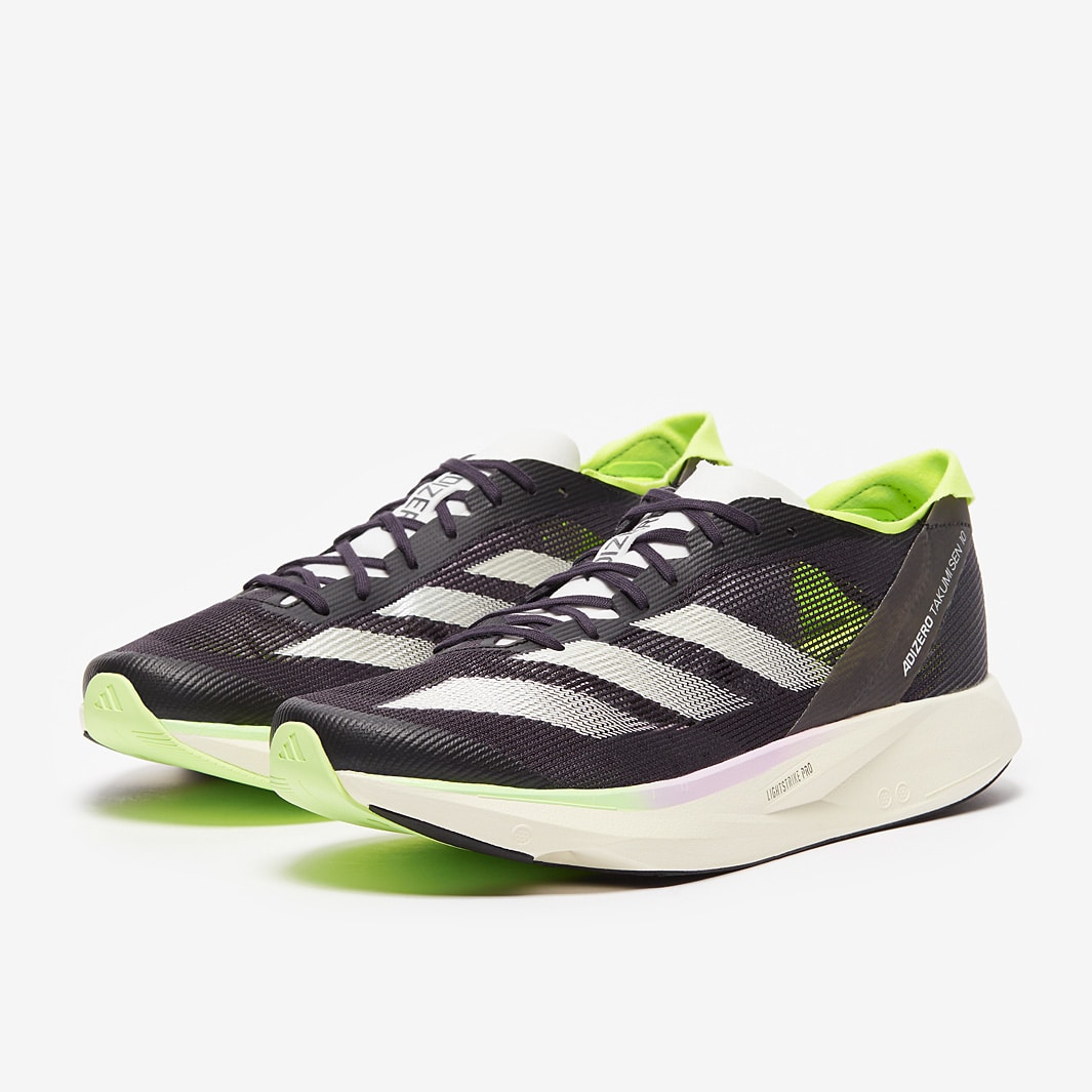 Adidas Adizero Takumi Sen 10 - Green Spark/Aurora Met./Lucid Lemon ...