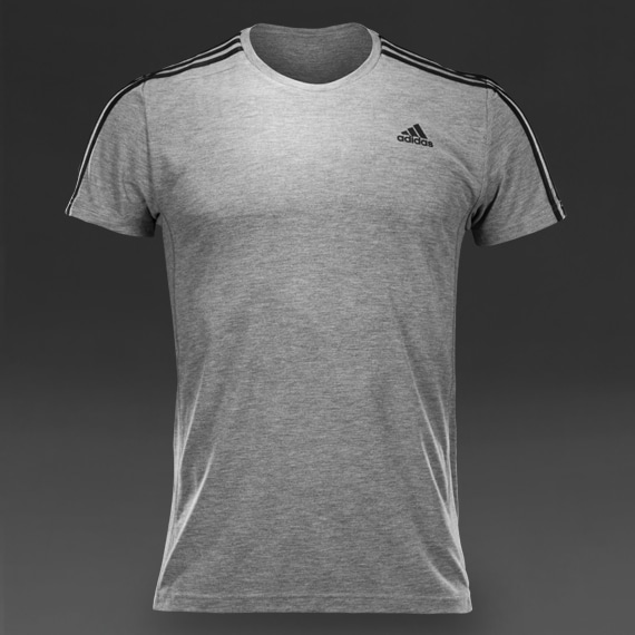Ropa adidas para hombre-Camiseta adidas Essentials bandas-Gris