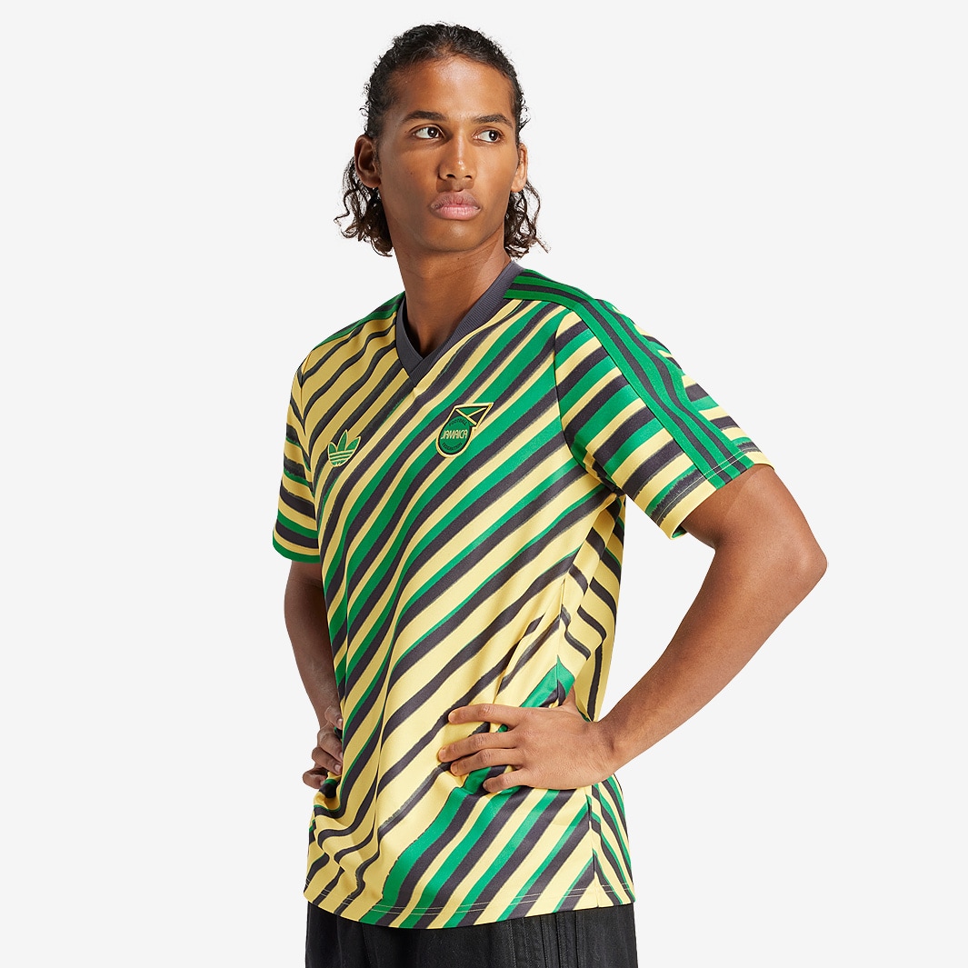 adidas Originals Jamaica Shirt - Spring Yellow - Mens Clothing | Pro ...