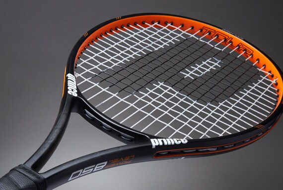 prince orange tennis racket