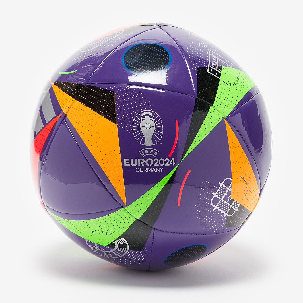 adidas Ballon FUSSBALLLIEBE Training Sala EURO 2024 - Blanc/Noir/Bleu