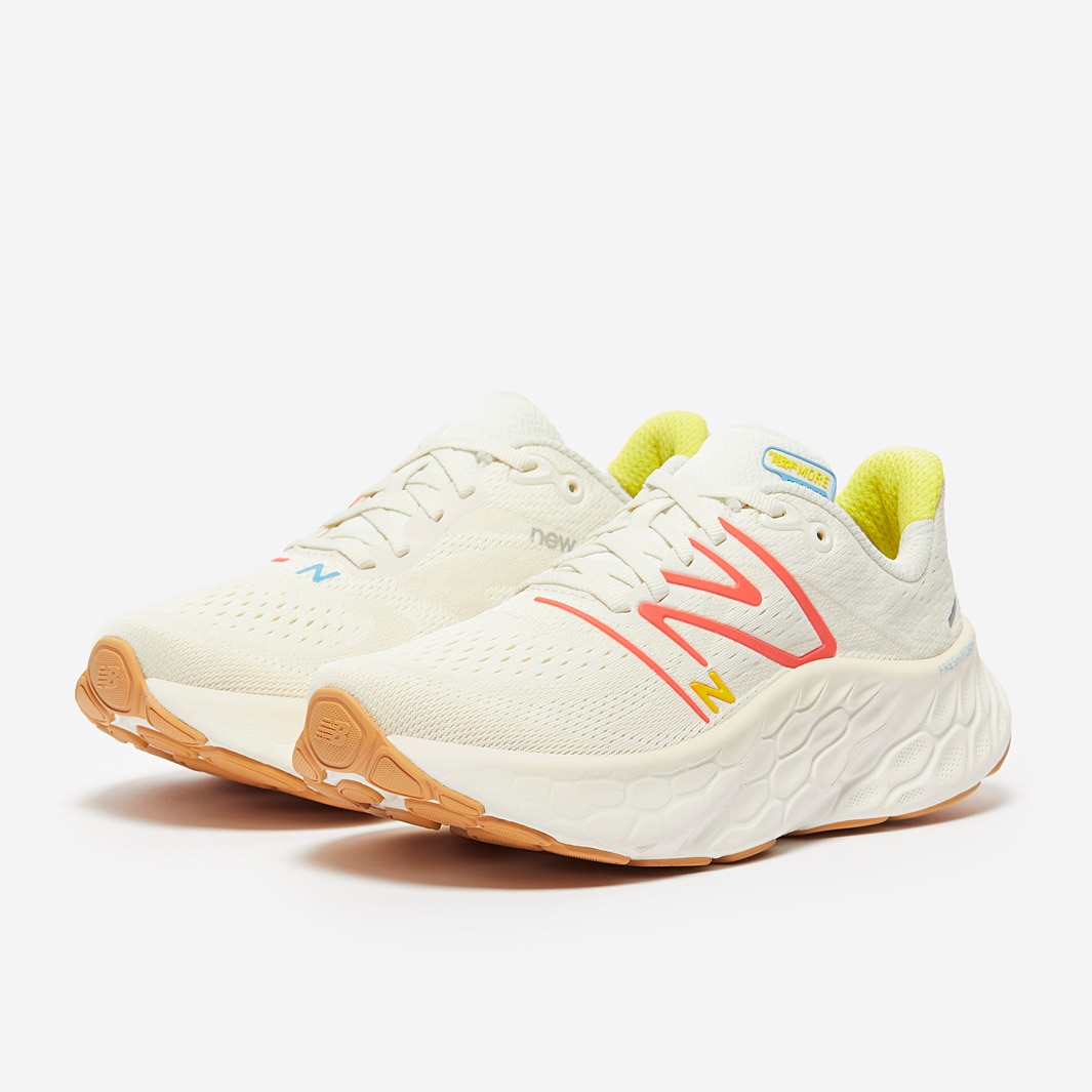 New Balance Womens Fresh Foam X More v4 - Sea Salt - Womens Shoes | Pro ...