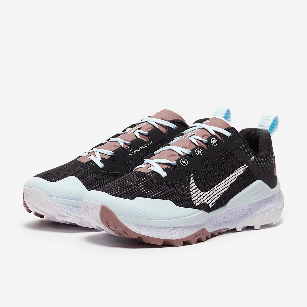 Nike Womens React Wildhorse 8 - Black/White-Glacier Blue-Football Grey ...