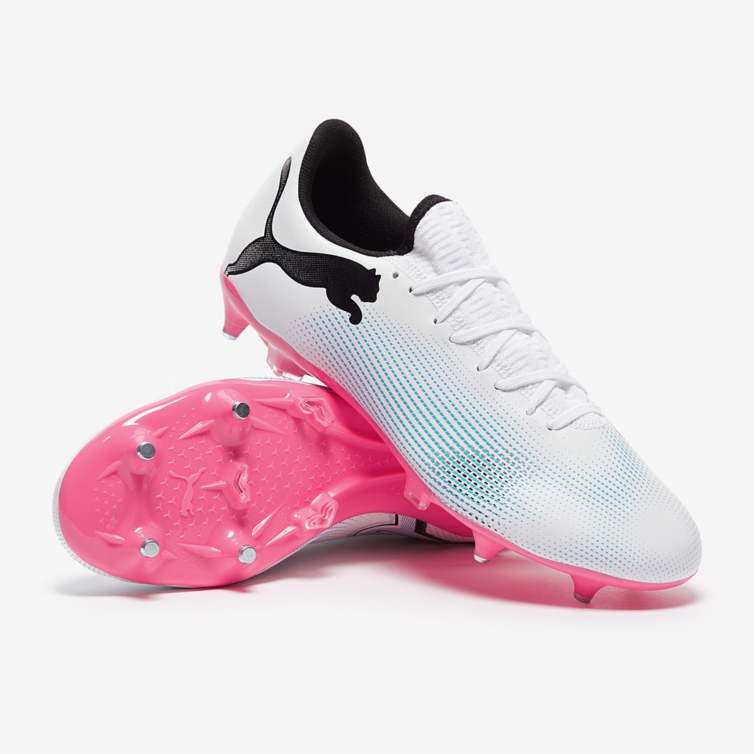 Puma pink best sale and blue boots