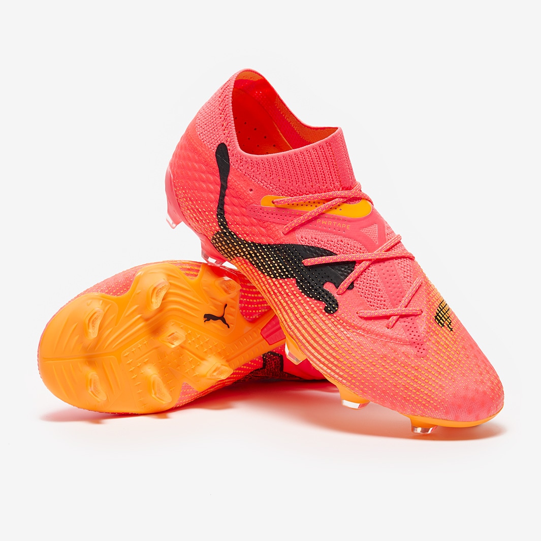 Black and orange puma football boots best sale