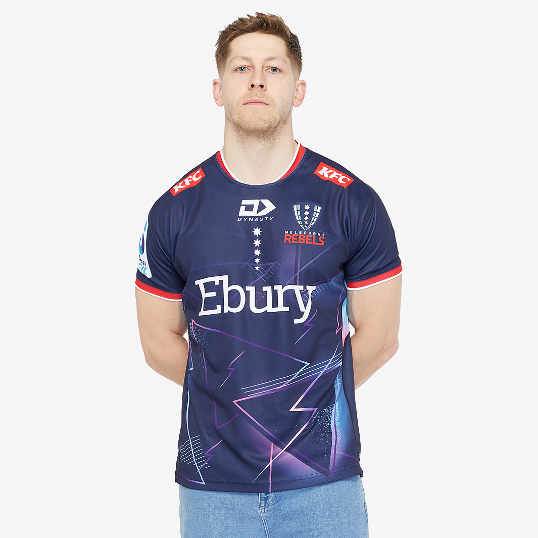 Maillot Melbourne Rebels 2016 Super Rugby – Taille M Adulte, édition Extérieur (away), Marque BLK, Occasion