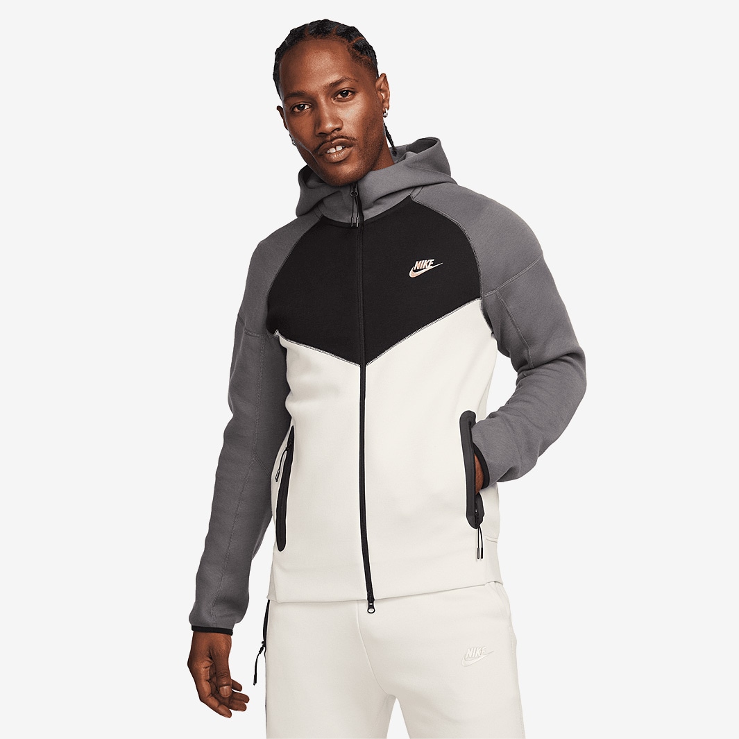 Nike Sportswear Tech Fleece FZ Hoodie - Light Orewood Brown/Iron Grey ...