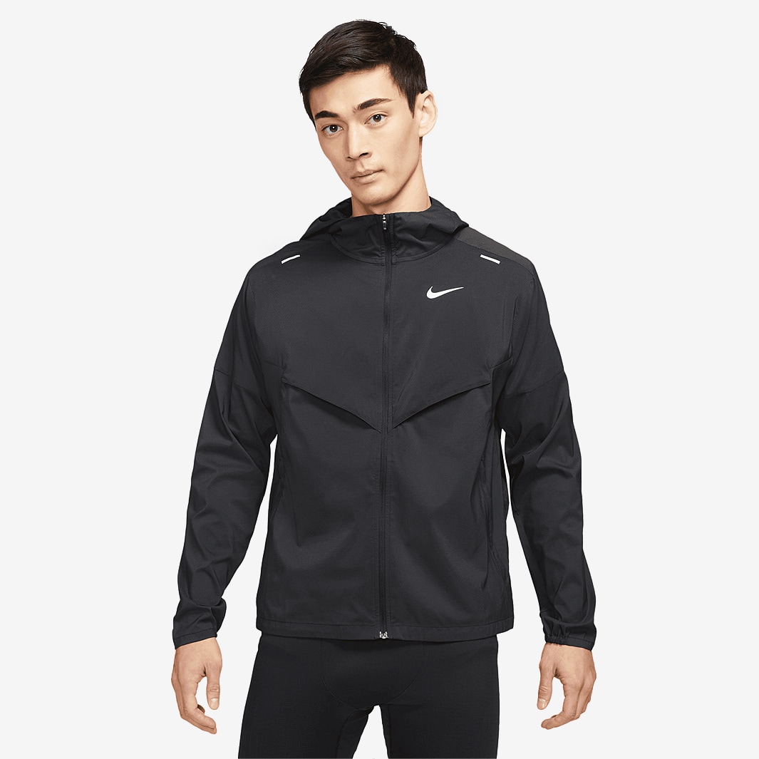 Nike Tall Windrunner Jacket - Black/Reflective Silver - Mens Clothing ...