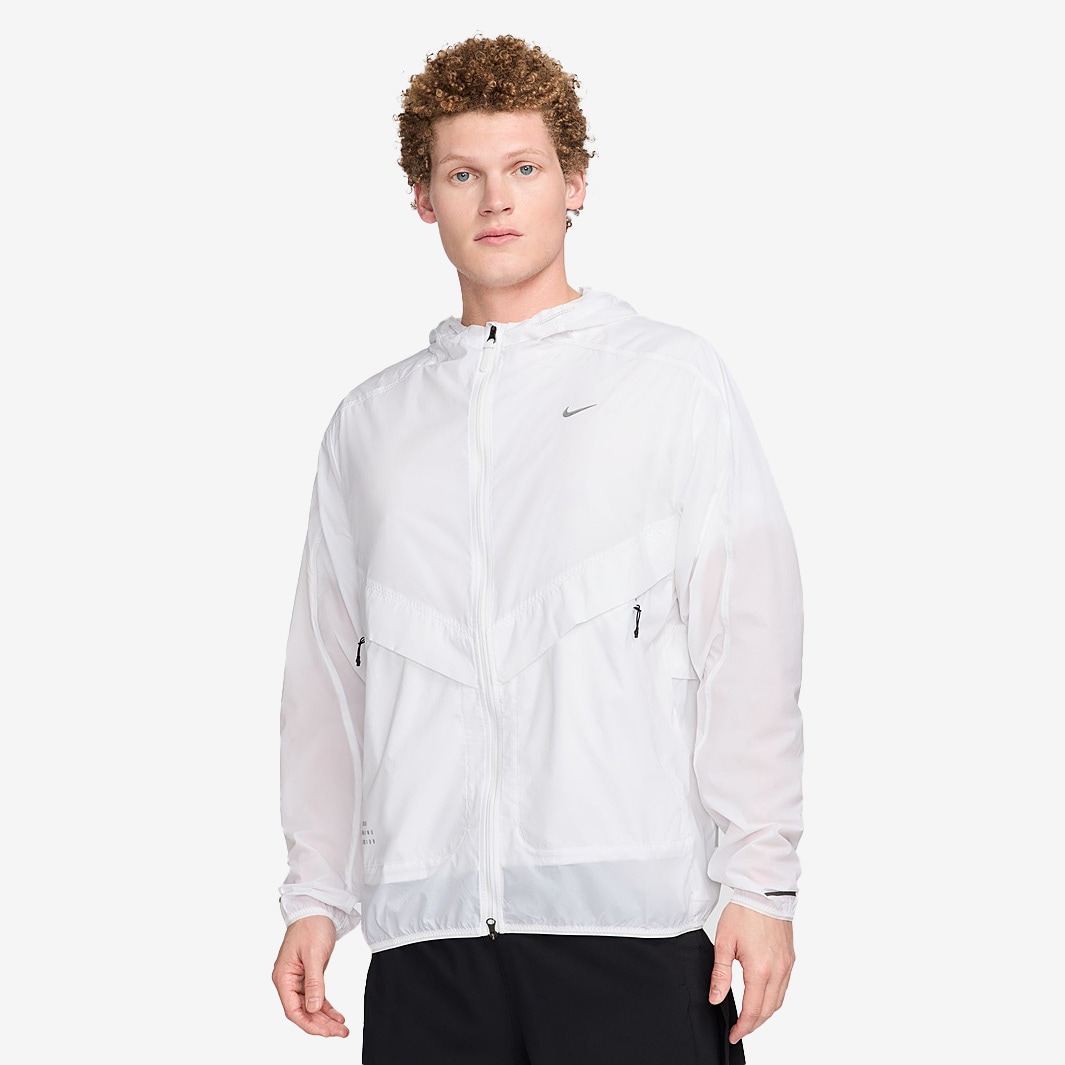 Nike white windbreaker jacket best sale