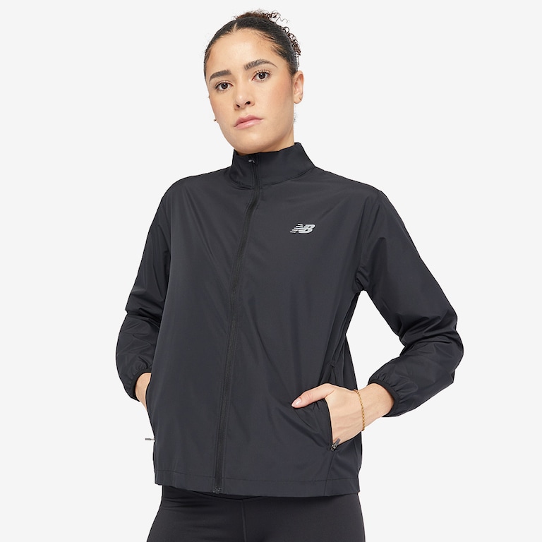 New Balance Womens Sport Essentials Jacket - Black - Womens Clothing | Pro:Direct Running