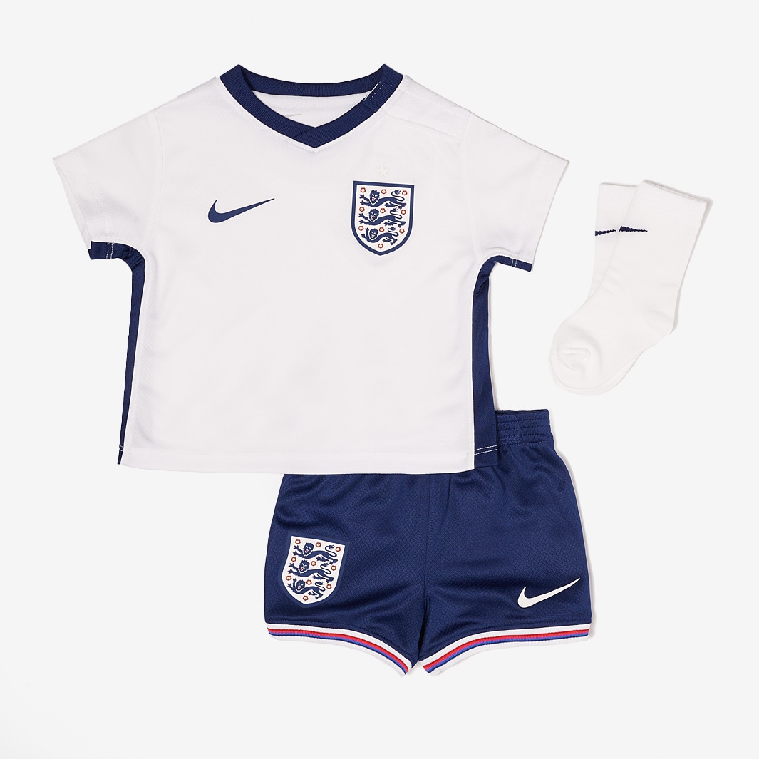 Nike England 2024 Infants Dri-FIT Stadium Home Kit - White/Blue Void ...