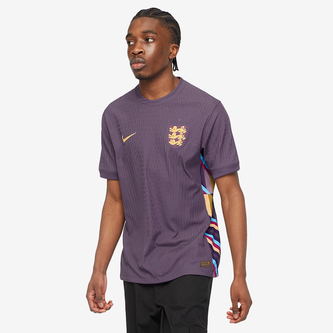 Nike England 2024 Dri-FIT ADV Match SS Away Shirt - Dark Raisin/Sesame ...