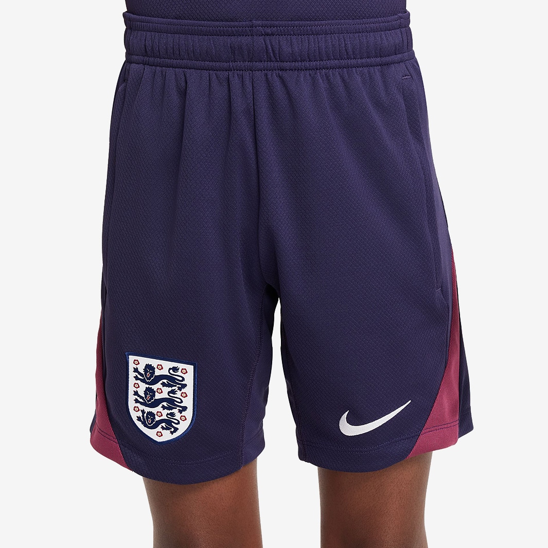 Nike England 2024 Kids Dri-FIT Strike KZ Shorts - Purple Ink/Rosewood ...