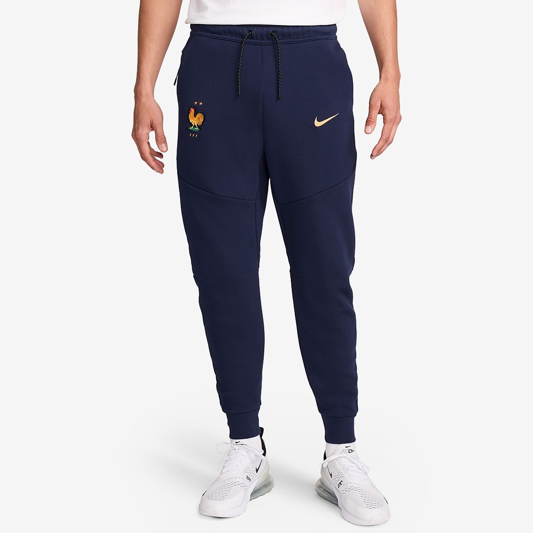 Nike France 2024 NSW Tech Fleece Joggers - Blackened Blue/Club Gold ...