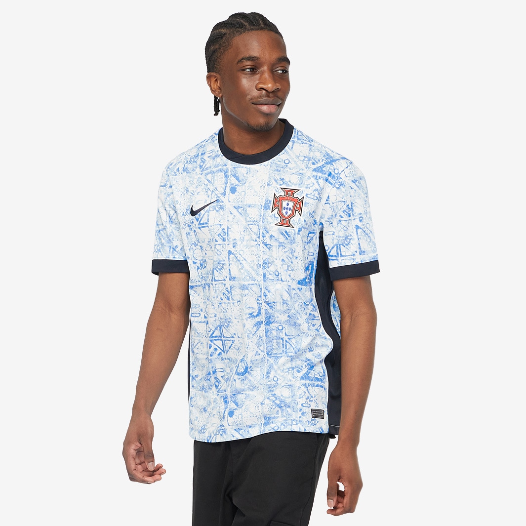 Nike Portugal 2024 Dri-FIT Stadium SS Away Shirt - Sail/University Blue ...