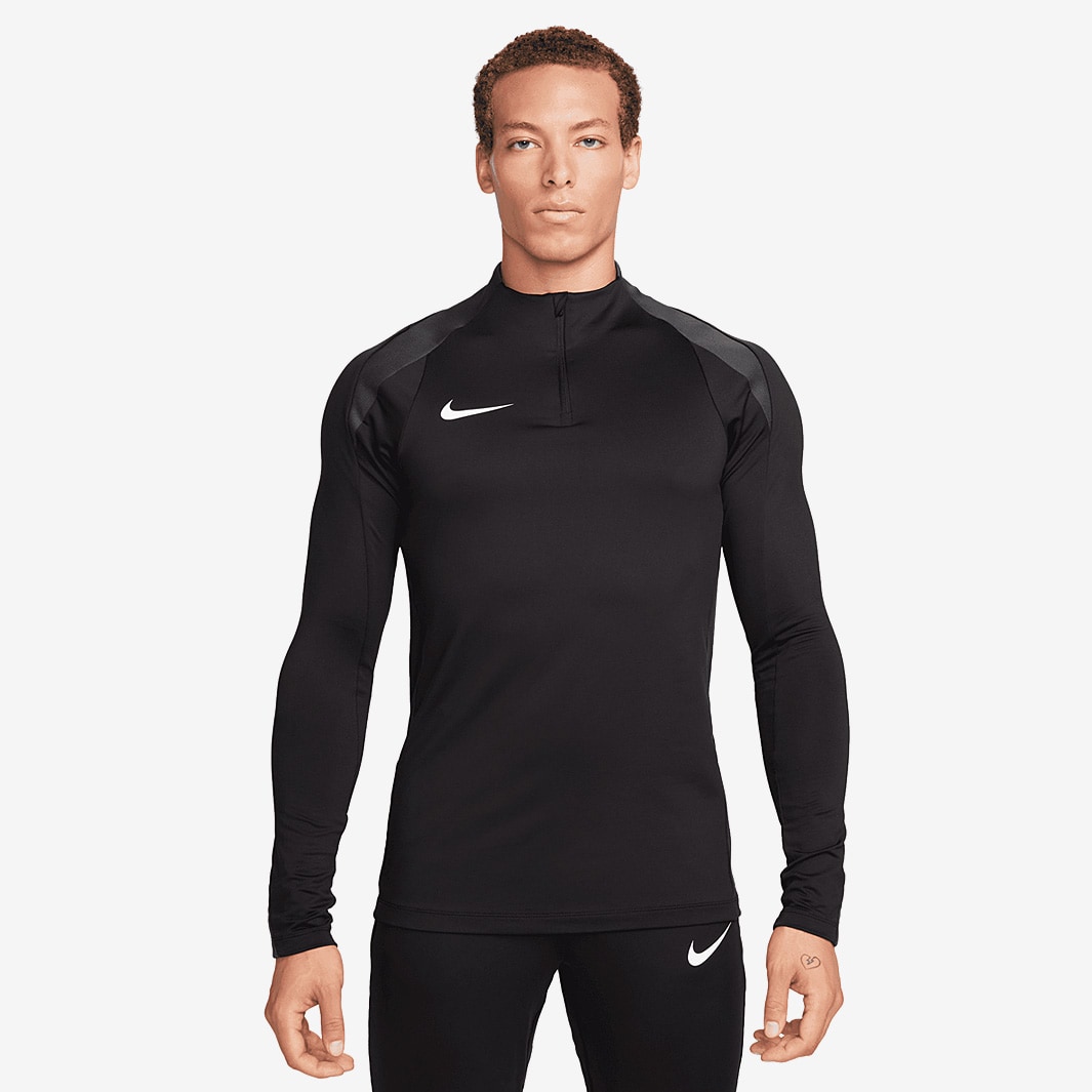 Nike Dri-FIT Strike Drill Top - Black/Anthracite/White - Mens Clothing ...