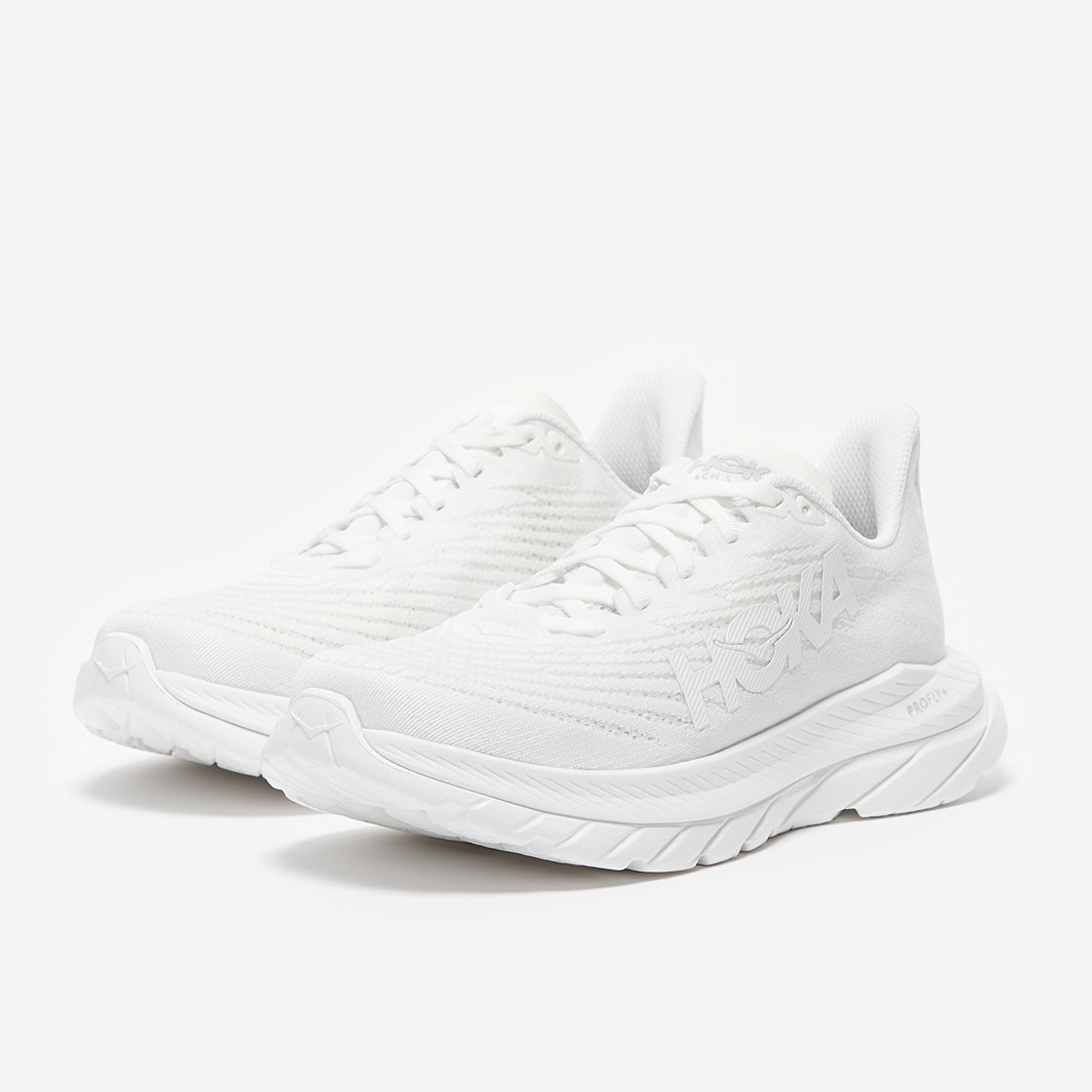 Hoka Mach 5 - White/White - Mens Shoes | Pro:Direct Soccer