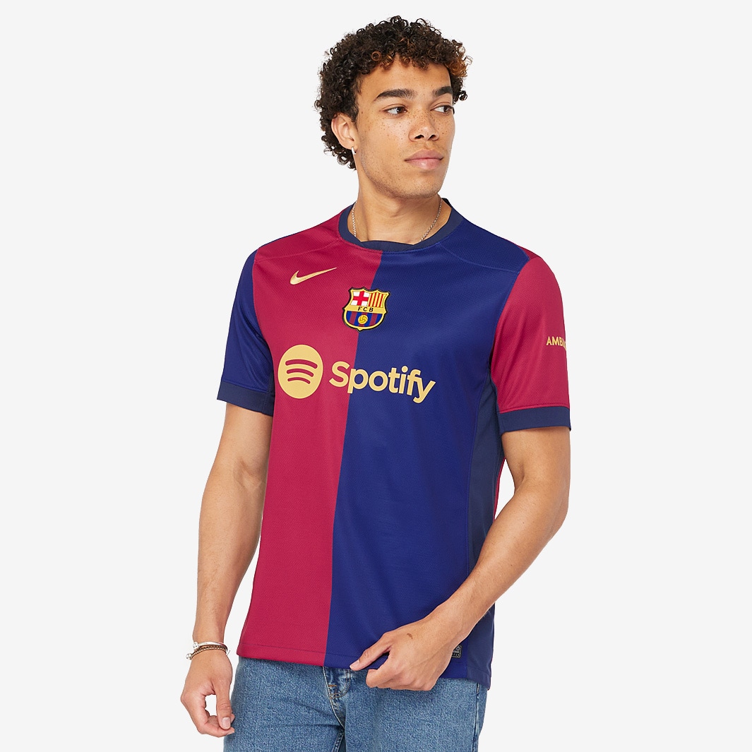 Nike FC Barcelona 24/25 Dri-FIT Stadium SS Home Shirt - Deep Royal Blue ...