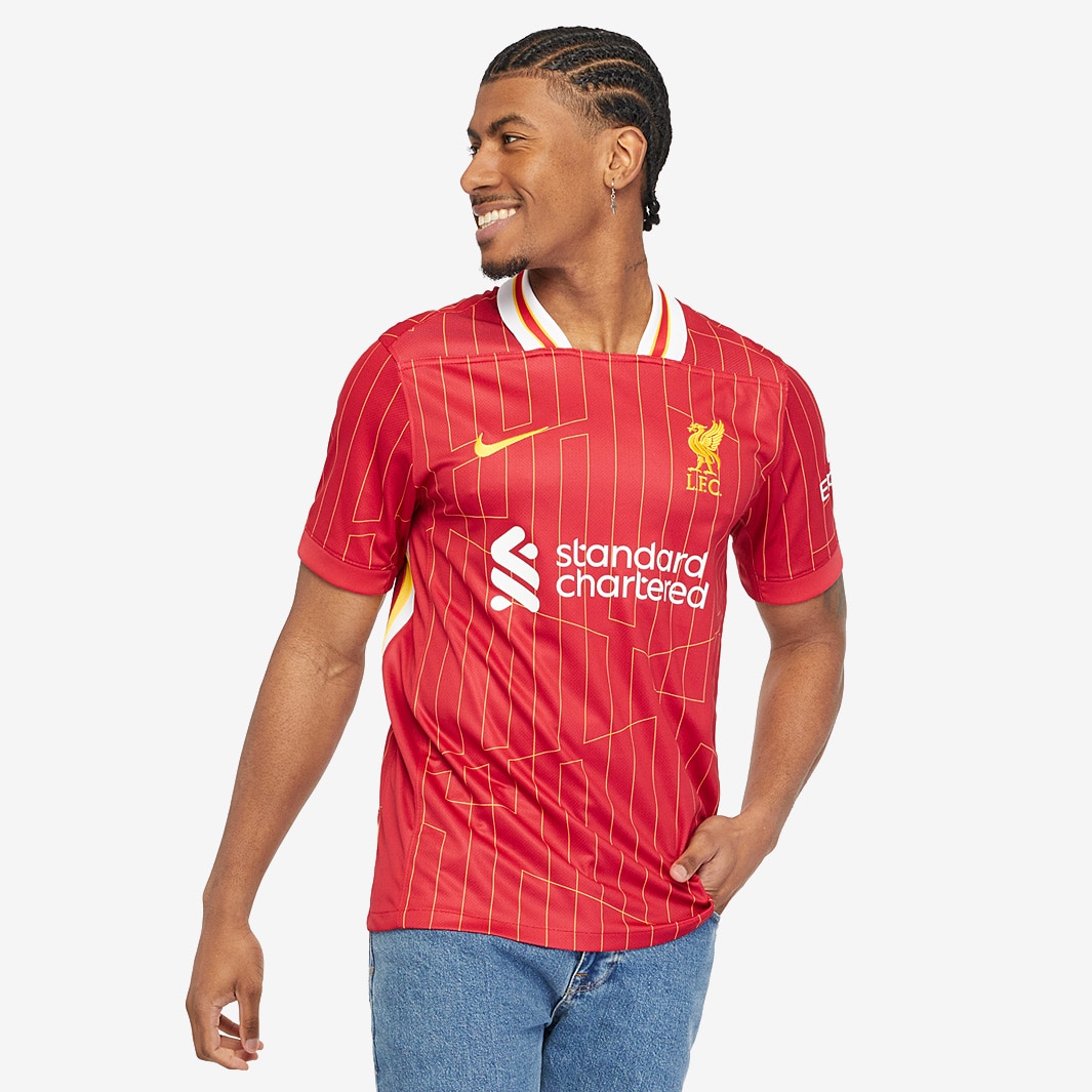 Nike Liverpool 24/25 Dri-FIT Stadium SS Home Shirt - Gym Red/White ...