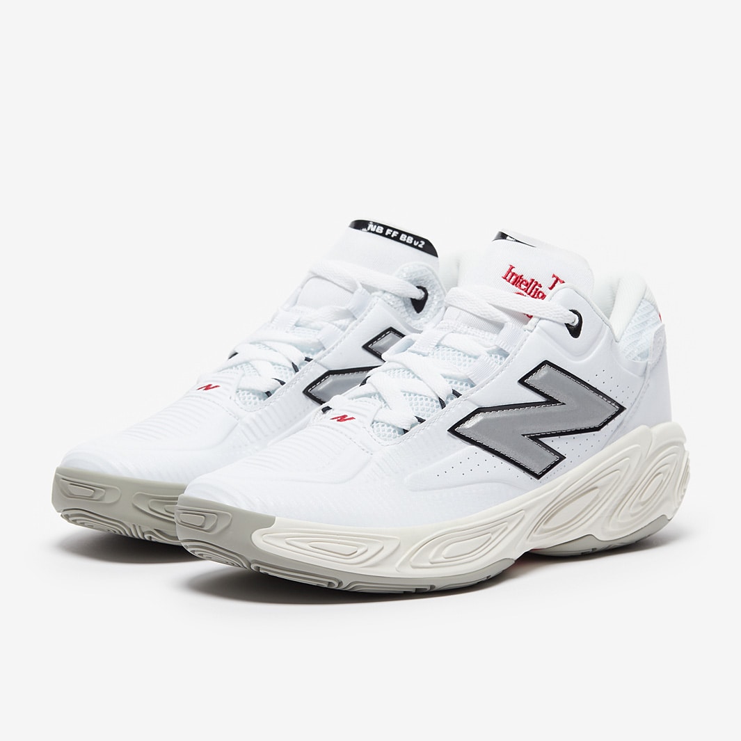 New Balance Fresh Foam BB v2 White Trainers Mens Shoes Pro Direct Basketball