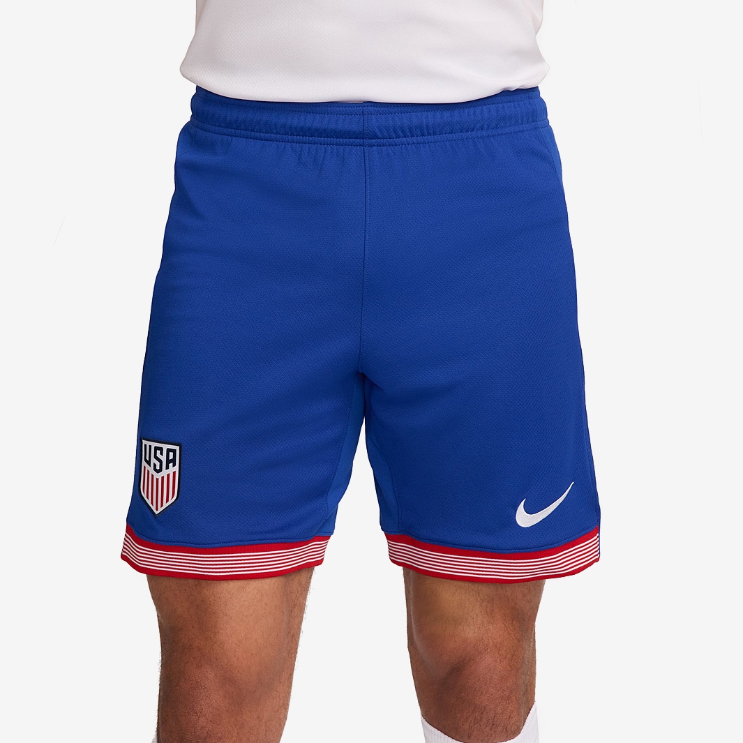 Nike USA 2024 Dri-FIT Stadium Home Shorts - Old Royal/White/White ...