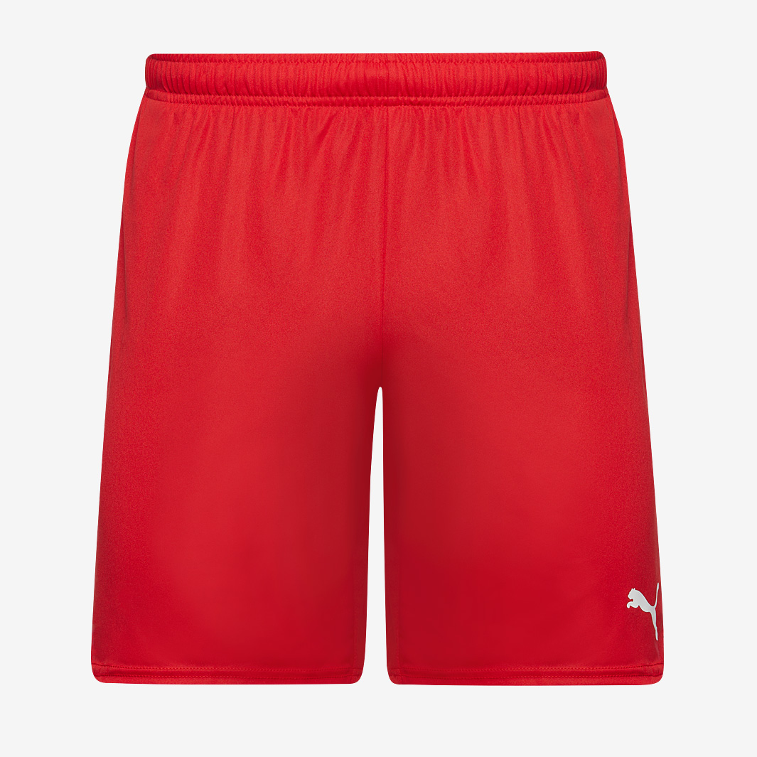 Puma Boys Red Junior Teamgoal 24 Shorts Size 11-12 Year