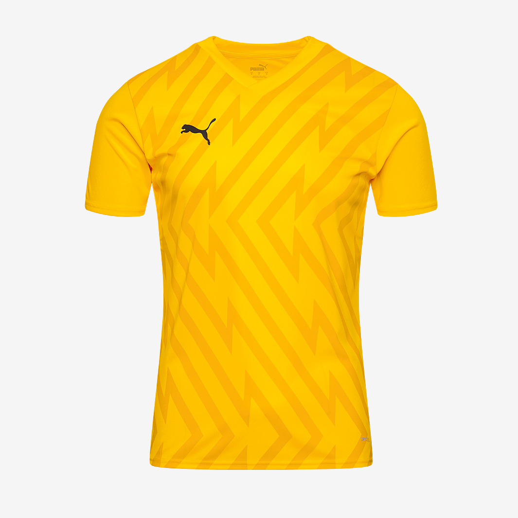 Puma Men's Yellow Teamglory 24 Ss Shirt Extra Large