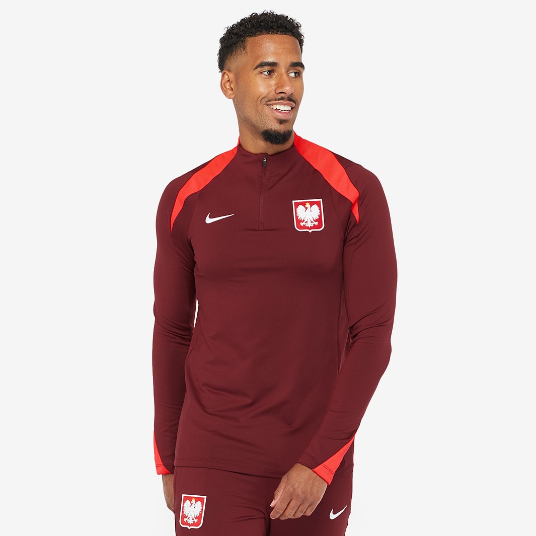 Nike Poland 2024 Dri-FIT Strike Drill Top - Red - Mens Replica | Pro ...