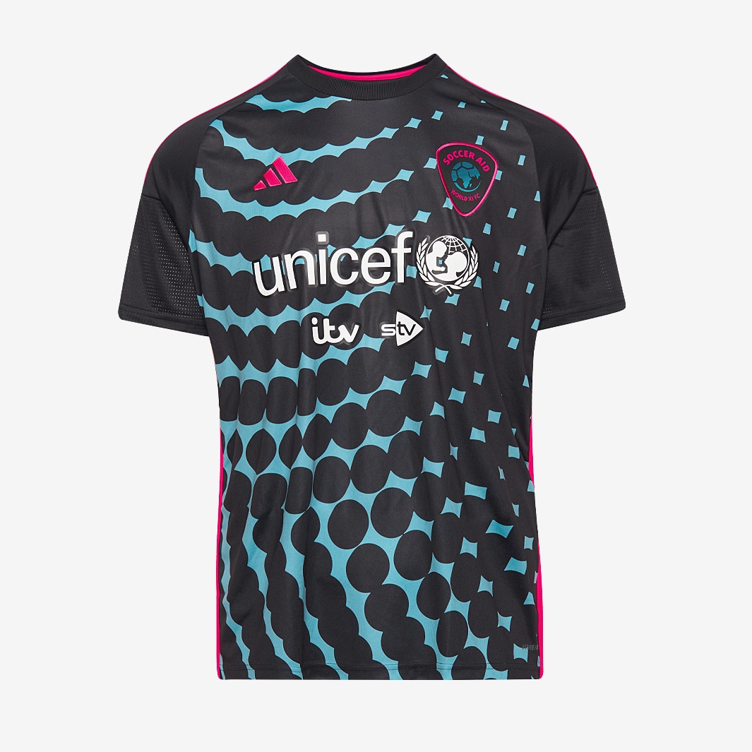 adidas Soccer Aid 2024 World XI Shirt - Black/Pink/Blue - Mens