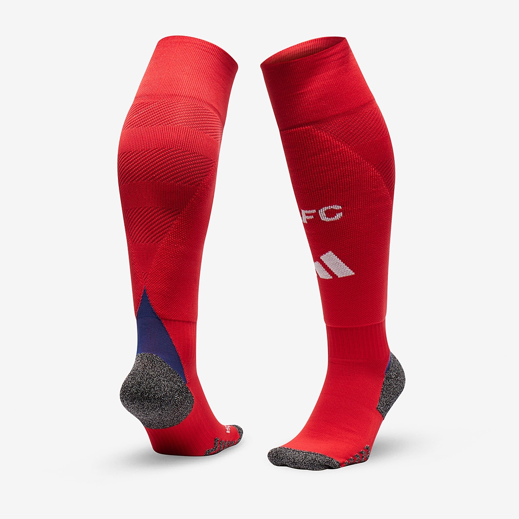 adidas Arsenal 24/25 Home Socks - Better Scarlet - Mens Replica | Pro ...