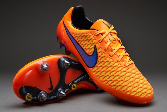 Botas de Nike- Nike Magista Opus SG-Pro -Terrenos blandos-Naranja-Violeta-Negro-649233-858 | Pro:Direct