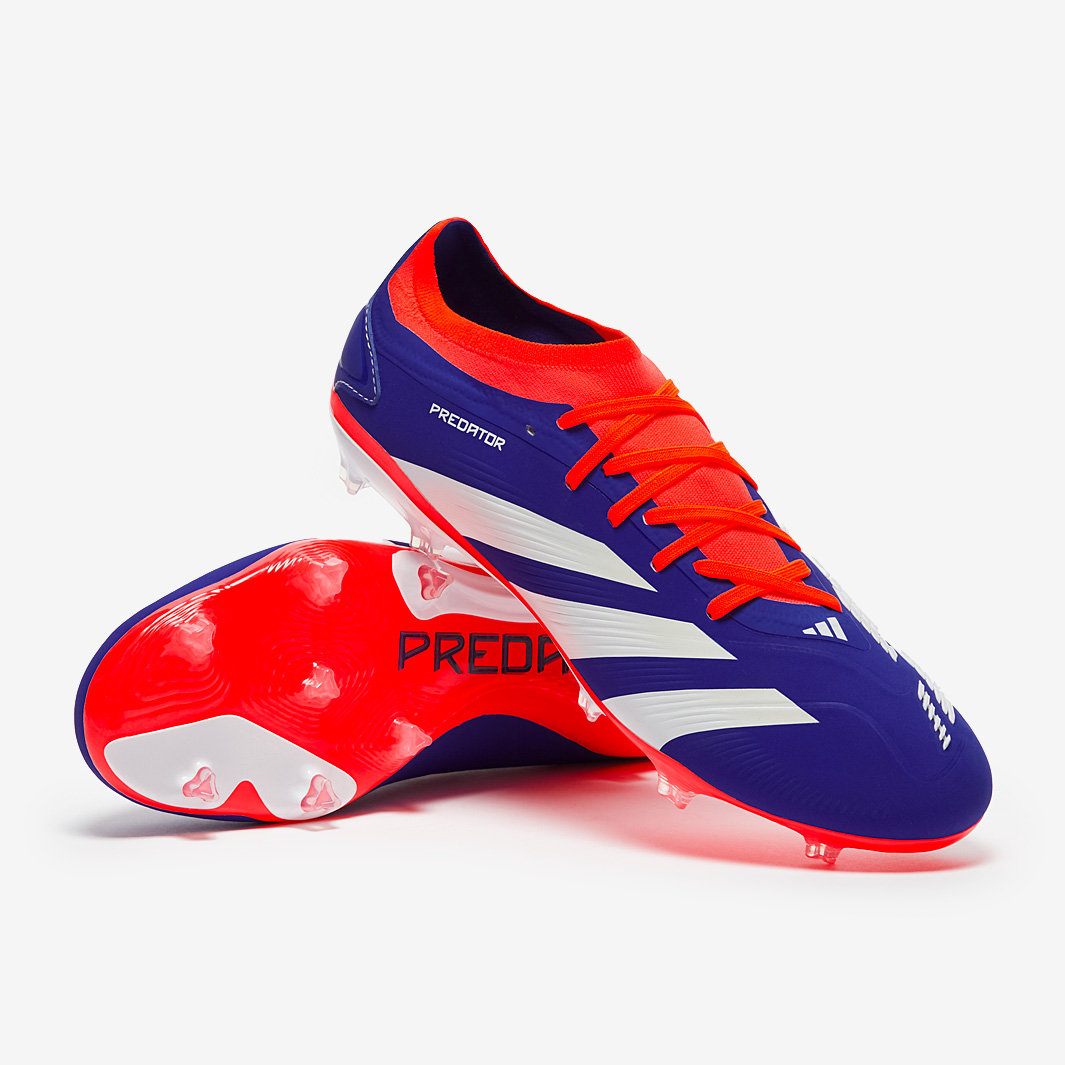 Adidas Predator Pro Firm Ground Lucid Blue Ftwr White Solar Red 