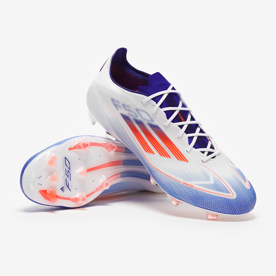 Adidas F50 Elite Firm Ground Ftwr White Solar Red Lucid Blue Adult Adidas F50 Elite Firm Ground Ftwr White Solar Red Lucid Blue Adult