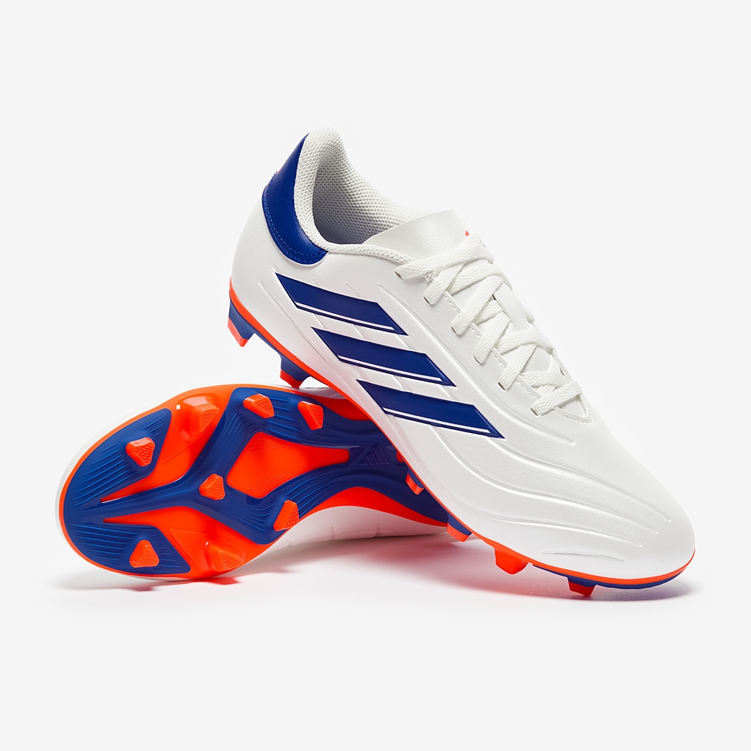 adidas Copa Pure 2 Club Firm Ground - Ftwr White/Lucid Blue/Solar Red ...